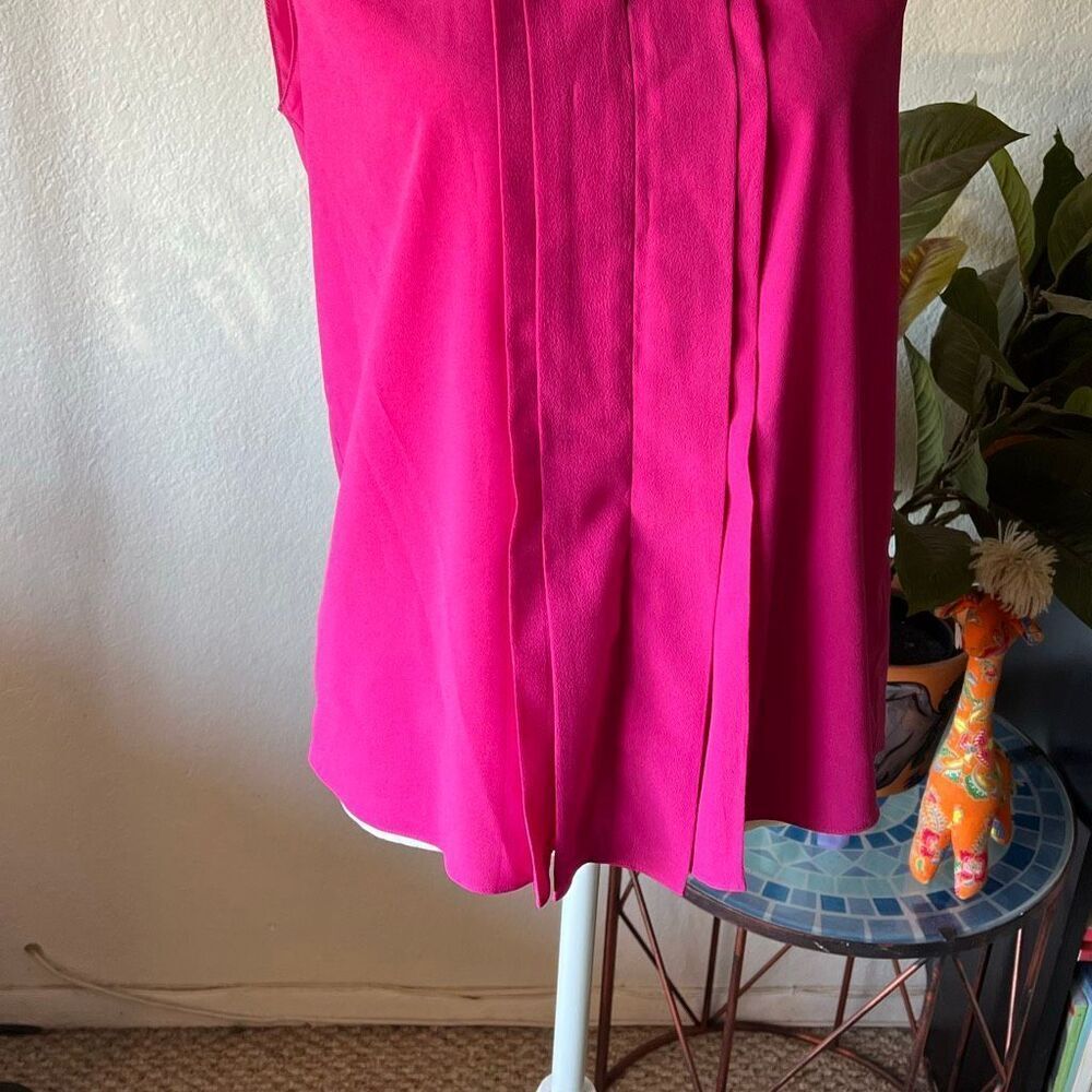 Ellen Tracy Size Small pink Blouse Sleeveless - Picture 4 of 5